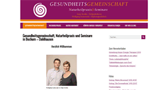 Desktop Screenshot of gesundheitsgemeinschaft.de